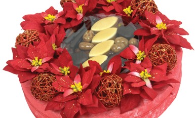 Fleurs et chocolats de Noël